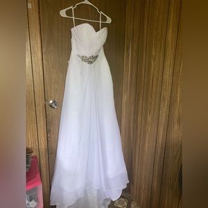 Wedding dress not sure of the name nor the size I can’t remember